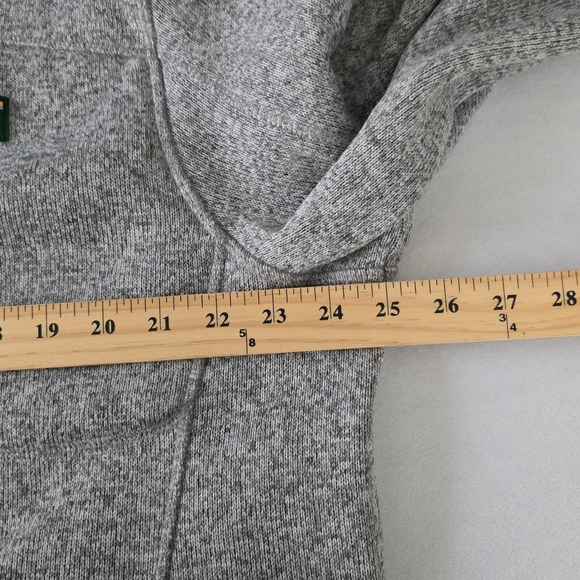 LL Bean Mens Sweater Fleece Full Zip Jacket Outdoor Gray Heathered Size XL - Picture 5 of 6